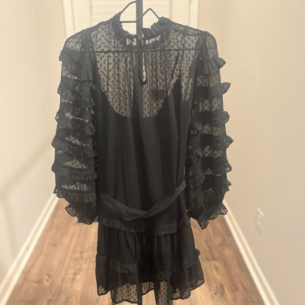 Cleobella Lacey Mini Dress - Black - Picture 8 of 14